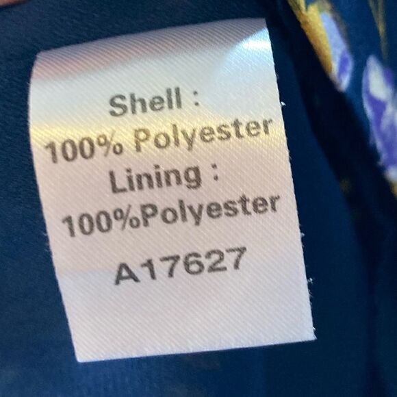 Appleseed’s Navy Floral Shift Dress, Size 6 - Picture 7 of 7